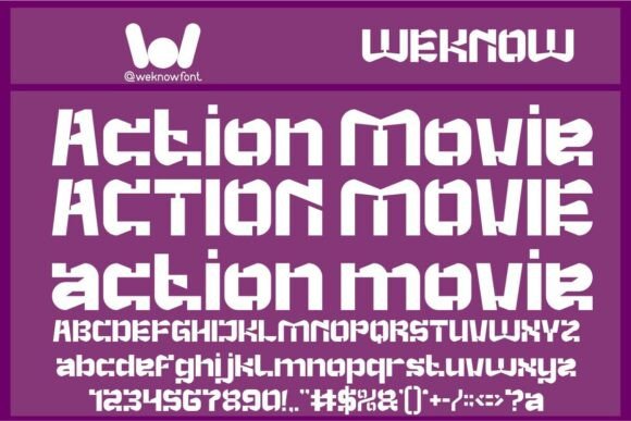 Action Movie: A Bold Font for Futuristic Campaigns