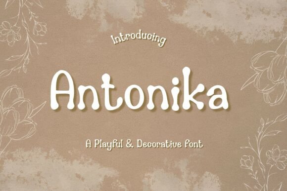 Antonika: A Playful and Minimal Display Typeface for Editorial Design