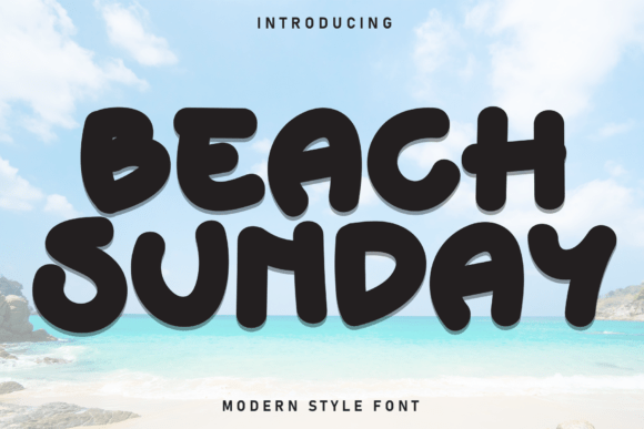 Beach Sunday: A Fun and Relaxed Display Font for Branding