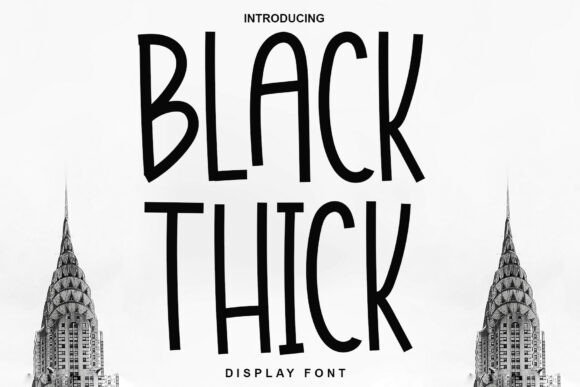 Black Thick: A Handwritten Font for Makers and Creators