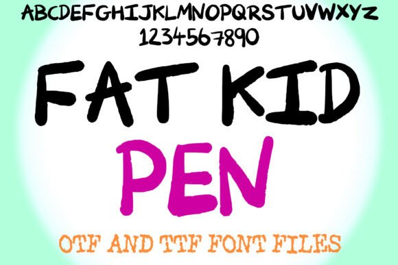 Boost Your Editorial Design with Fat Kid Pen Font