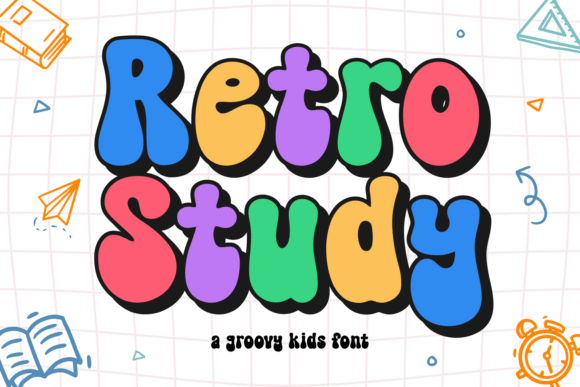 Bring Charm to Your Creations with Retro Study Font