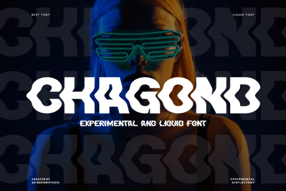 Chagond: A Bold, Liquid-Driven Display Font for Creative Campaigns