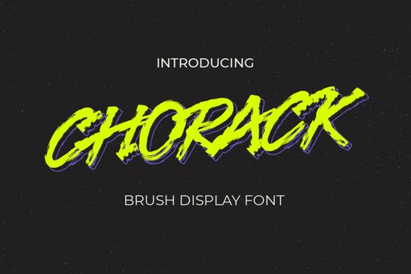 Chorack: A Bold Display Font for Dynamic Web Design