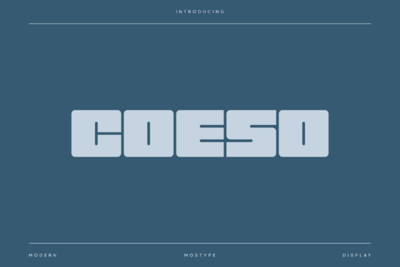 Coeso: A Bold and Modern Font for Creative Branding