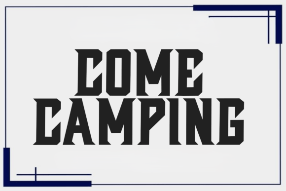 Come Camping: A Playful Display Font for Your Next Project