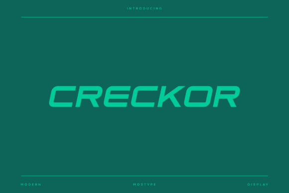 Creckor: A Modern Sports Font for Bold Branding