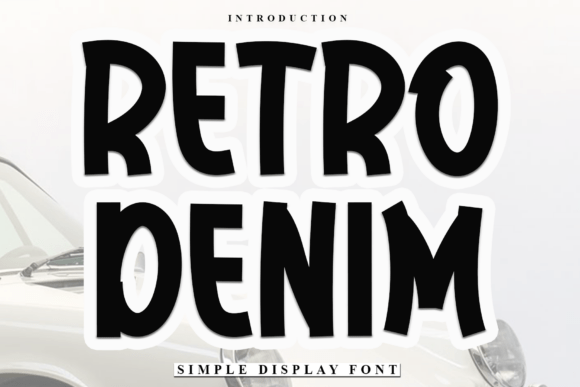 Discover Retro Denim: A Festive Display Typeface for Web Design