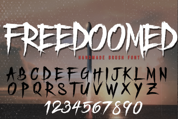 Freedoomed: A Unique Display Font for Creative Branding