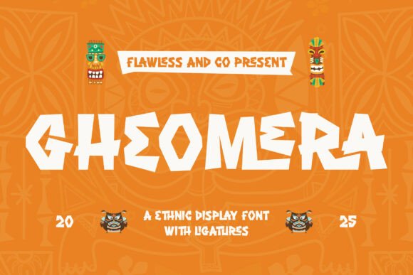 Gheomera: A Bold Ethnic Display Font for Creative Publishing
