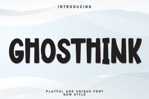 Ghosthink: A Spooky and Playful Font for Creative Design