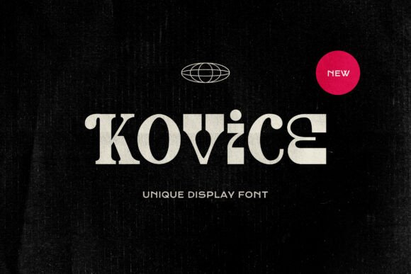 Kovice: A Retro-Modern Display Font for Editorial Design