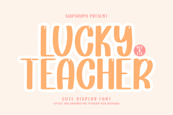 Lucky Teacher: A Bold and Charming Typeface for Web Design