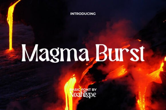 Magma Burst: A Bold Display Font for Dynamic Web Design