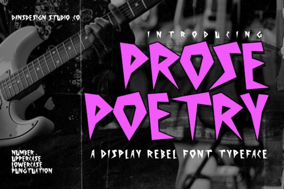 Prose Poetry: A Bold Font for Your Brand's Edge