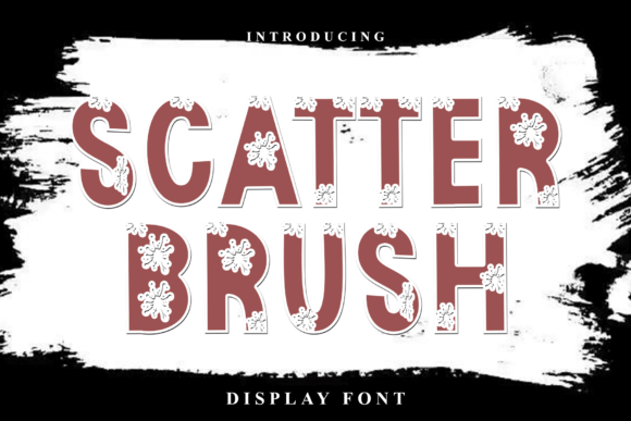 Scatter Brush: A Festive Typeface for Creative Web Designs
