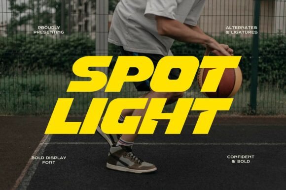 Spot Light: A Bold and Dynamic Display Typeface for Editorial Design