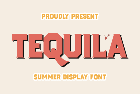Tequila: A Bold and Playful Display Font for Engaging Campaigns