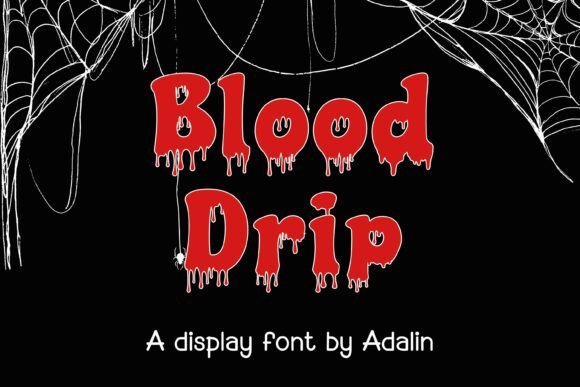Unleash Halloween Magic with Blood Drip Font