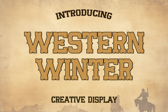 Western Winter: A Bold and Rugged Display Font
