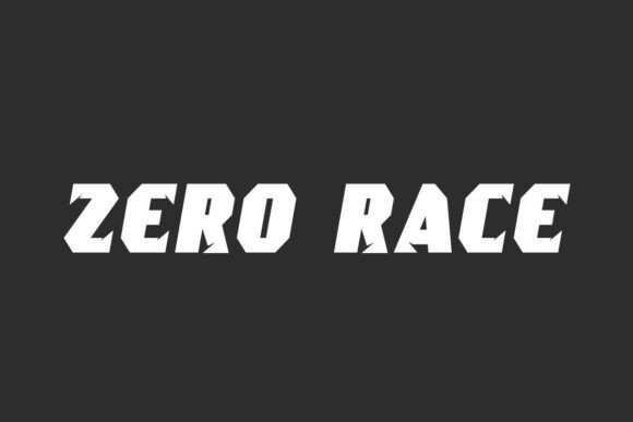 Zero Race: A Bold Display Font for Dynamic Campaigns